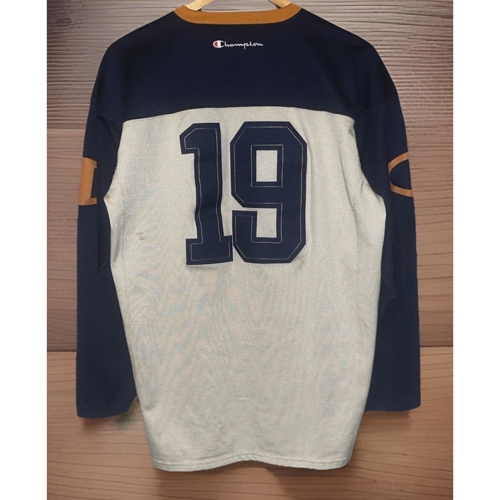 Champion Football Jersey‎ Shirt Men's L (44) Heavyweight Long Sleeve #19 Cotton